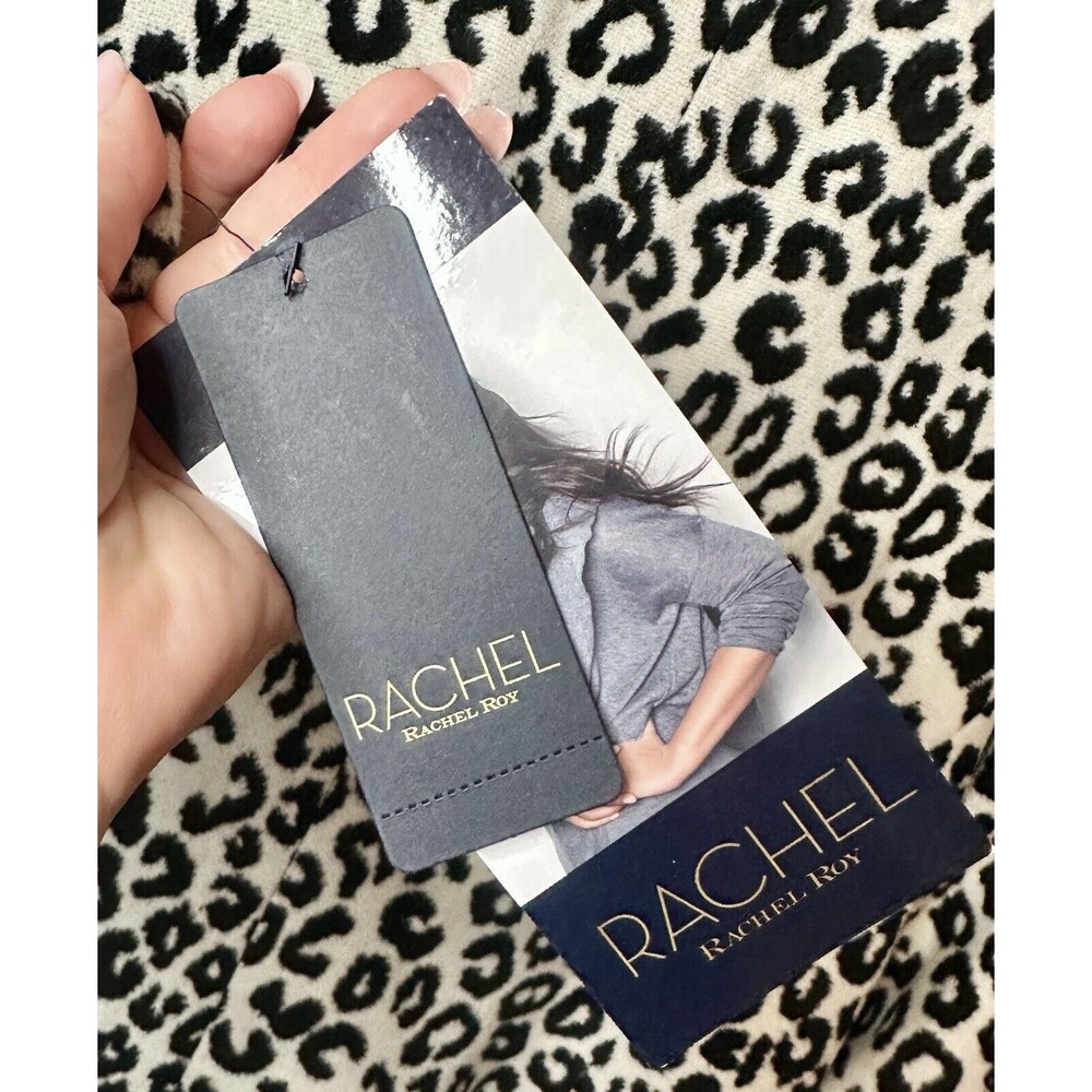 Rachel Zoe Los Angeles New York Long Coat Animal Print Size Large Women’s NWT - Picture 4 of 9